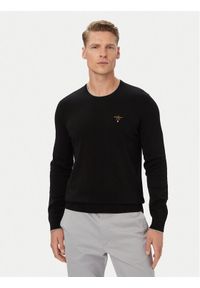 Aeronautica Militare Sweter 262MA1631UL00506 Czarny Regular Fit. Kolor: czarny. Materiał: bawełna #1