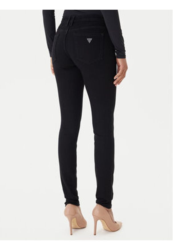 Guess Jeansy Annette W2YA99 D4PZ1 Czarny Skinny Fit. Kolor: czarny