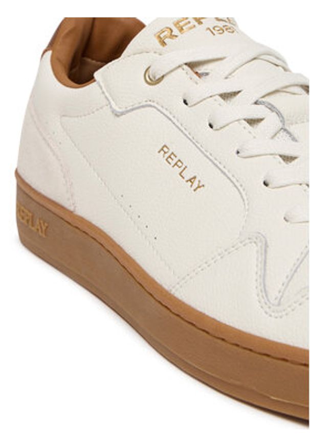 Replay - REPLAY Sneakersy GMZ3B.000.C0030L Biały. Kolor: biały. Materiał: skóra