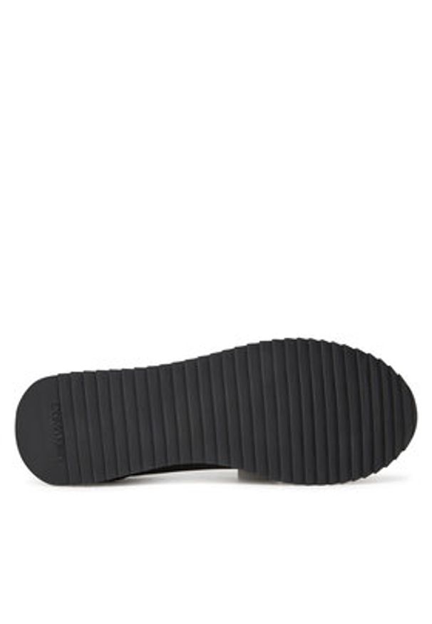 Calvin Klein Jeans Sneakersy Retro Runner Lace Up Ny-Su YM0YM01325 Czarny. Kolor: czarny. Materiał: skóra