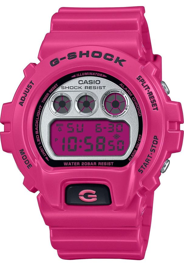 Zegarek sportowy G-SHOCK Casio G-Shock DW-6900RCS-4ER 200m różowy. Kolor: różowy. Styl: sportowy