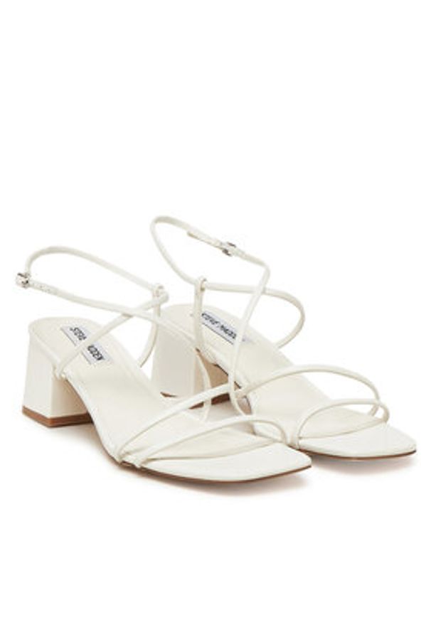 Steve Madden Sandały Remmi SM11003296 Biały. Kolor: biały. Materiał: skóra