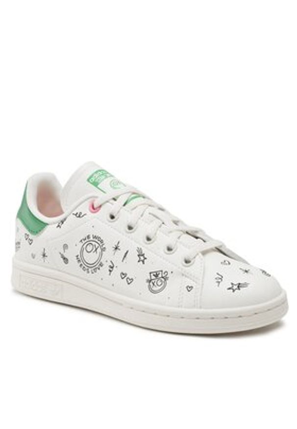 Adidas - adidas Sneakersy Stan Smith J GY1786 Biały. Kolor: biały. Materiał: skóra. Model: Adidas Stan Smith