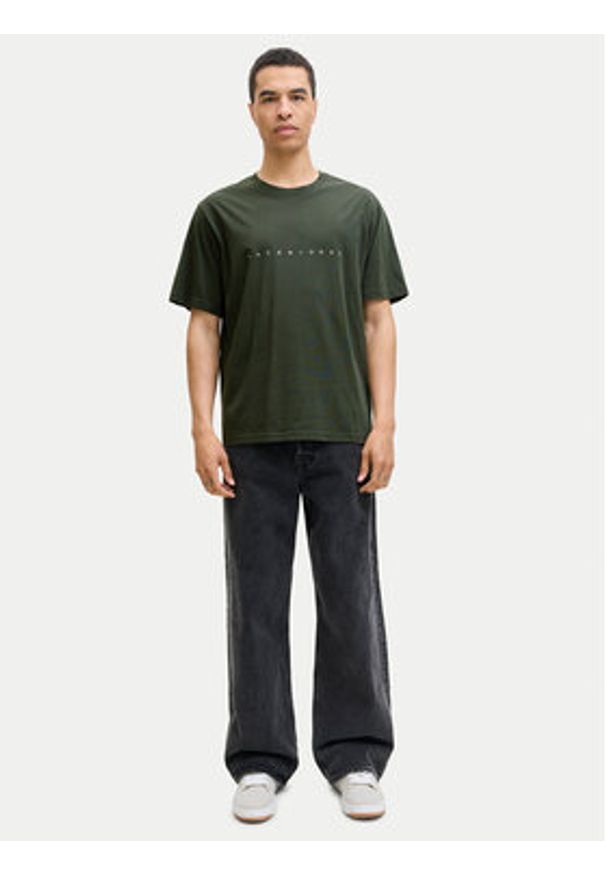 Jack & Jones - Jack&Jones T-Shirt Star 12234746 Zielony Relaxed Fit. Kolor: zielony. Materiał: bawełna