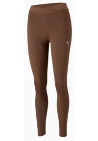 Legginsy Damskie Puma Ruches - Maksymalny Komfort i Styl. Kolor: zielony. Materiał: elastan, poliester. Sport: fitness