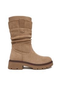 Clara Barson Botki CEO-WS6332-01 Beżowy. Kolor: beżowy. Materiał: materiał #1