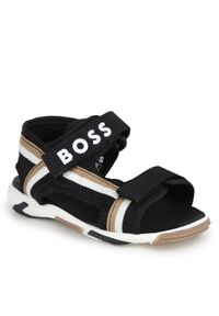 BOSS - Boss Sandały J50877 M Czarny. Kolor: czarny