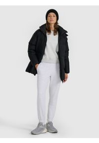 4f - 4F Kurtka puchowa z wypełnieniem naturalnym damska - czarna L. Okazja: na co dzień. Kolor: czarny. Materiał: puch. Sezon: zima. Styl: casual #2