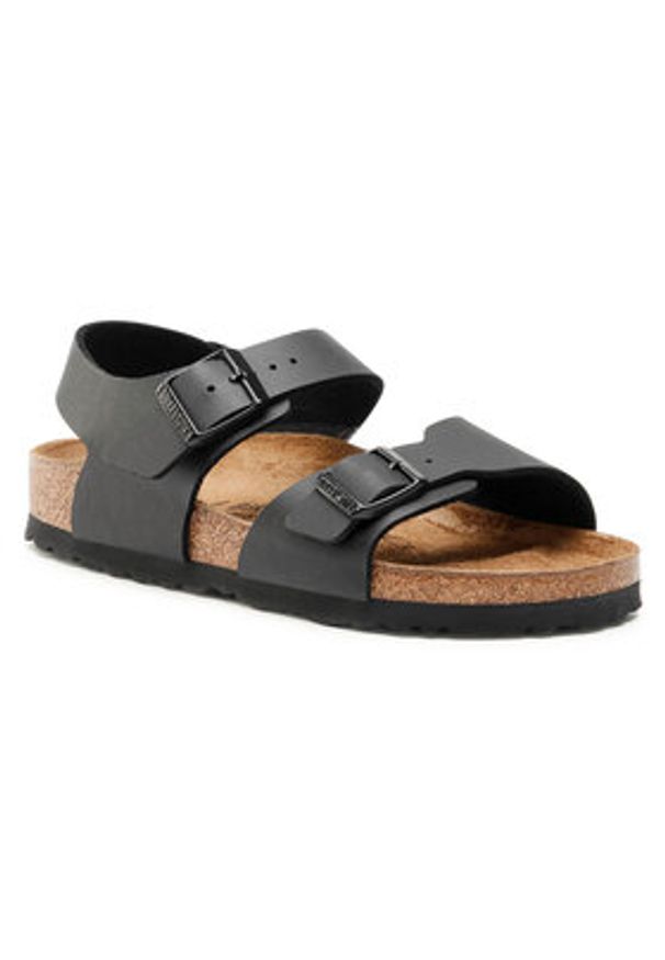Birkenstock Sandały New York Kids Bs 0187603 Czarny. Kolor: czarny. Materiał: skóra