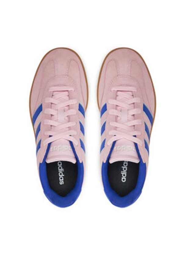 Adidas - adidas Sneakersy Barreda JP7107 Różowy. Kolor: różowy. Materiał: zamsz, skóra