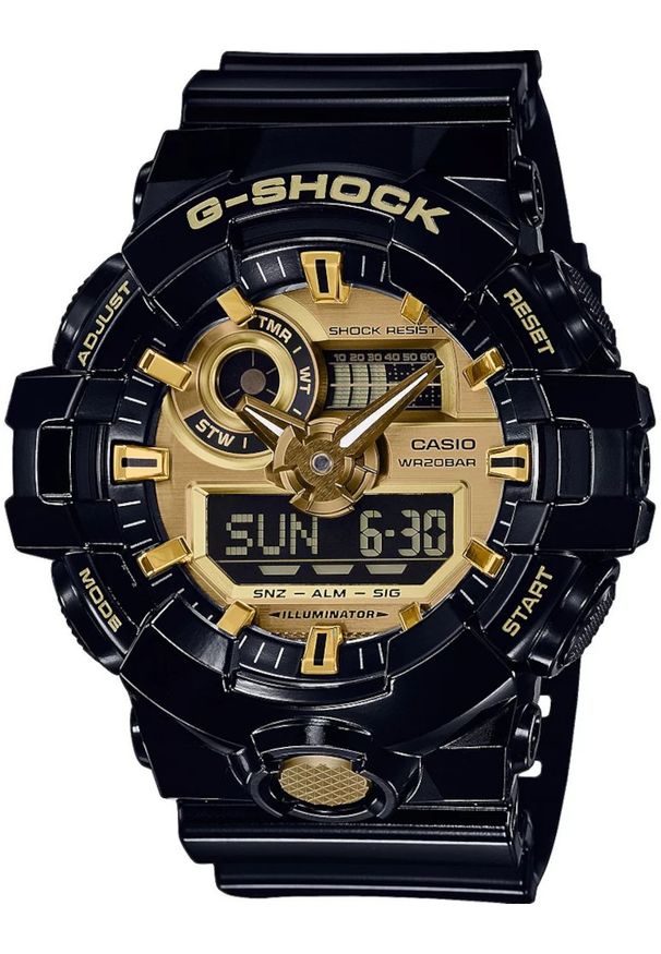 G-Shock - G-SHOCK ZEGAREK No Comply Black and Gold GA-710GB-1AER