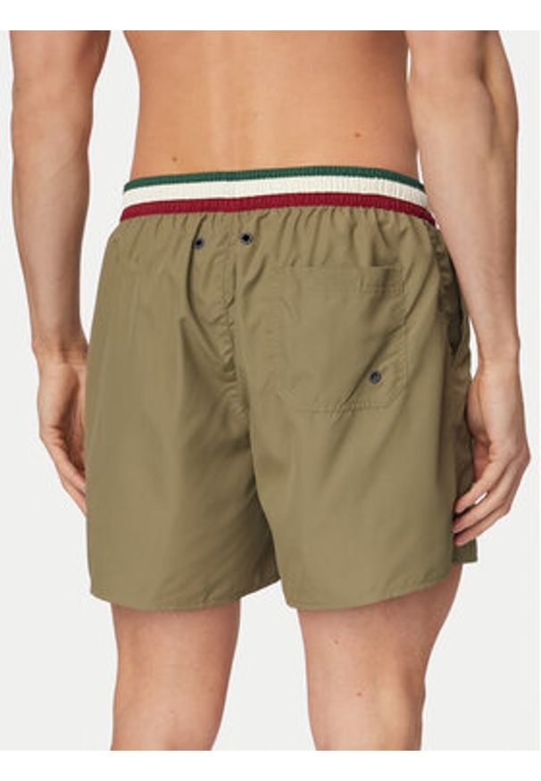 Aeronautica Militare Szorty kąpielowe 261BW0233UCT02967 Zielony Regular Fit. Kolor: zielony. Materiał: syntetyk