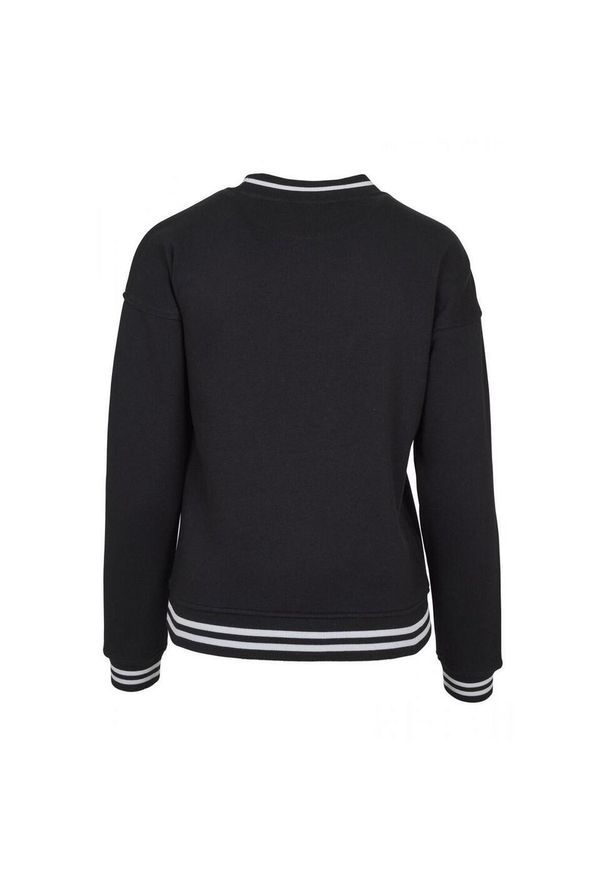 BUILD YOUR BRAND - Sweter Damski Oversized College. Kolor: biały, wielokolorowy, czarny