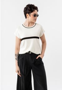 Volcano - Bluzka z rękawem kimono TM-ONDA. Okazja: na co dzień, na spotkanie biznesowe, do pracy. Materiał: dzianina, wiskoza, poliamid. Wzór: ze splotem. Styl: casual, biznesowy, sportowy #1