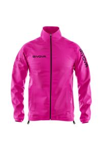Kurtka Sportowa Givova Windjack Fuchsia M - Lekka i Oddychająca. Kolor: różowy. Materiał: poliester, nylon. Sport: turystyka piesza