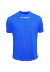 Koszulka piłkarska dla dzieci Givova One niebieska. Kolor: niebieski. Sport: piłka nożna #1
