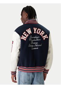 Tommy Jeans Kurtka bomber Varsity DM0DM22729 Granatowy Regular Fit. Kolor: niebieski. Materiał: wełna, syntetyk #3