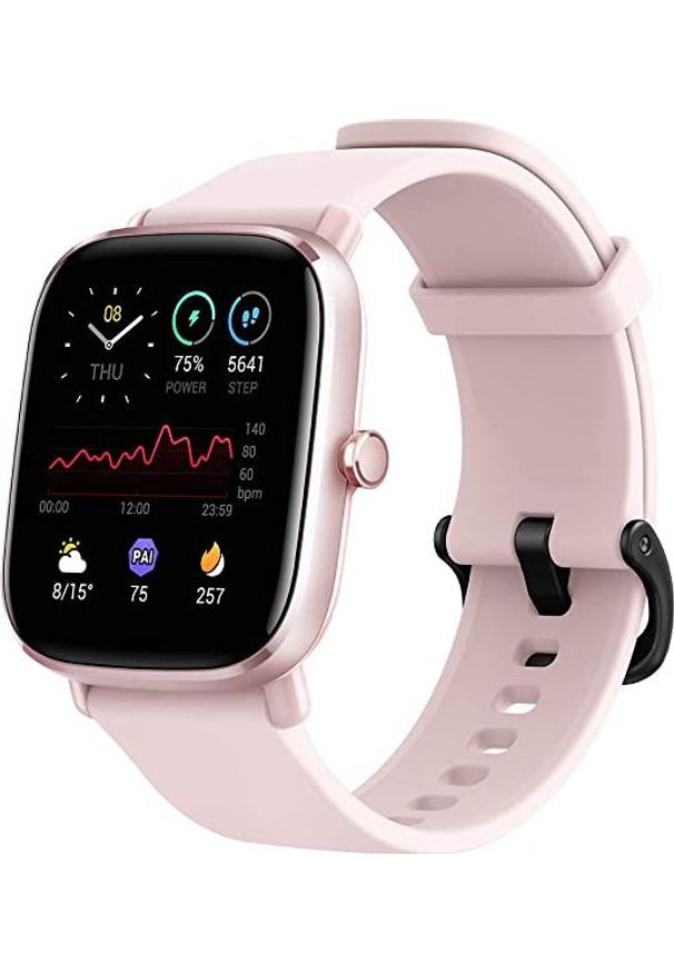 AMAZFIT - Smartwatch Amazfit GTS 2 Mini Różowy (W2018OV2N). Rodzaj zegarka: smartwatch. Kolor: różowy