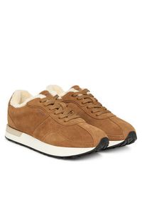 Hugo - HUGO Sneakersy Kiria 50552652 Brązowy. Kolor: brązowy. Materiał: skóra, zamsz #6