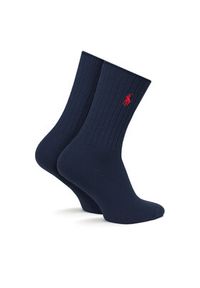 Polo Ralph Lauren Skarpety długie 455846847004 Granatowy. Kolor: niebieski. Materiał: materiał, bawełna