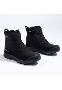 Męskie buty trekkingowe na suwak DK czarne. Kolor: czarny. Materiał: materiał #4