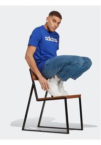 Adidas - adidas T-Shirt Essentials Single Jersey Linear Embroidered Logo T-Shirt IC9279 Niebieski Regular Fit. Kolor: niebieski. Materiał: bawełna #2