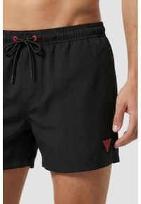 Guess - GUESS Czarne krótkie męskie kąpielówki New Basic, Rozmiar XXL. Kolor: czarny. Długość: krótkie #3
