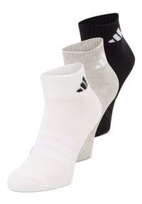 adidas Performance Skarpety w 3-paku Mężczyźni Bawełna czarny|biały|szary, L. Kolor: czarny, szary, wielokolorowy, biały. Materiał: bawełna #1