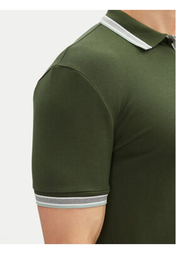 BOSS Polo Paddy 50469055 Zielony Regular Fit. Typ kołnierza: polo. Kolor: zielony. Materiał: bawełna