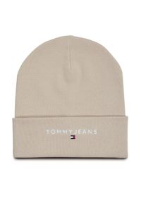 Czapka Tommy Jeans. Kolor: beżowy