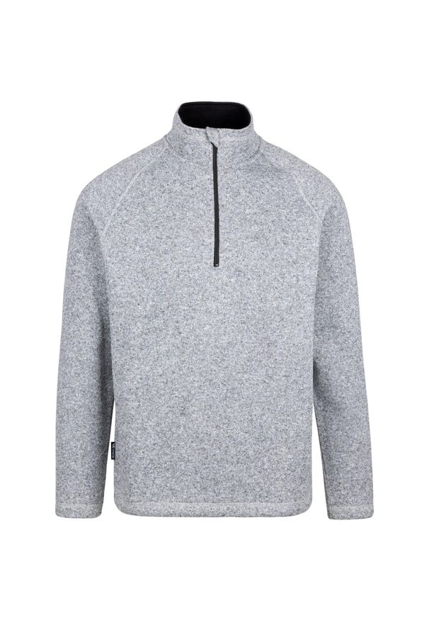 TRESPASS - Bluza Męska Corsham Marl Half Zip Fleece Top. Kolor: szary. Sezon: zima. Sport: turystyka piesza