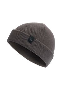 Czapka dzianinowa podwijana Rab Adzuki Beanie. Kolor: szary. Materiał: dzianina