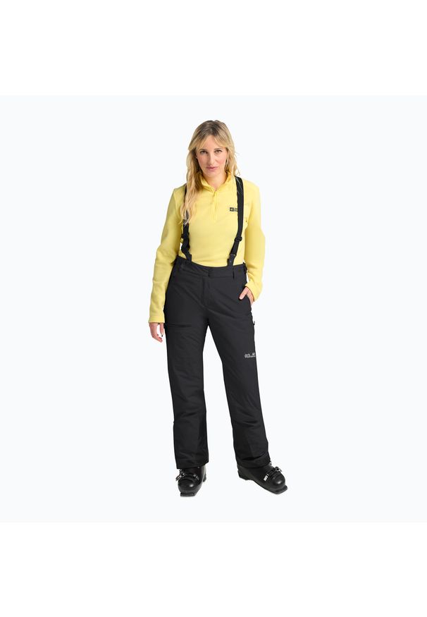 Spodnie narciarskie damskie Jack Wolfskin Flowline Pro 2L Ins. Kolor: czarny. Sezon: zima. Sport: narciarstwo