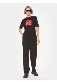 Hugo T-Shirt Dashire_3 50485373 Czarny Regular Fit. Kolor: czarny. Materiał: bawełna