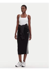 Adidas - adidas Spódnica ołówkowa adicolor Knit 3-Stripes JW2661 Czarny Regular Fit. Kolor: czarny. Materiał: wiskoza #2