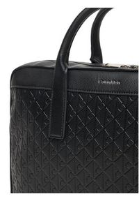 Calvin Klein Torba na laptopa Emblem Emboss Commuter LV04D3265G Czarny. Kolor: czarny. Materiał: skóra #5