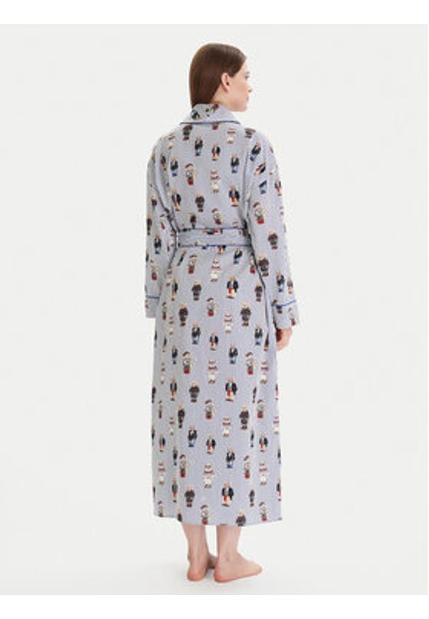 Polo Ralph Lauren Szlafrok 4P0248 Błękitny. Typ kołnierza: polo. Kolor: niebieski. Materiał: bawełna