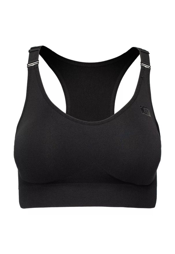Biustonosz damski ze średnim wsparciem IQ Cross The Line Carmen II. Kolor: czarny. Sport: fitness