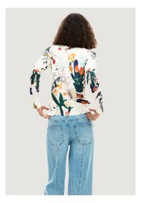 Desigual Sweter Nantes Lacroix 26SWJF35 Écru Regular Fit. Materiał: syntetyk #3