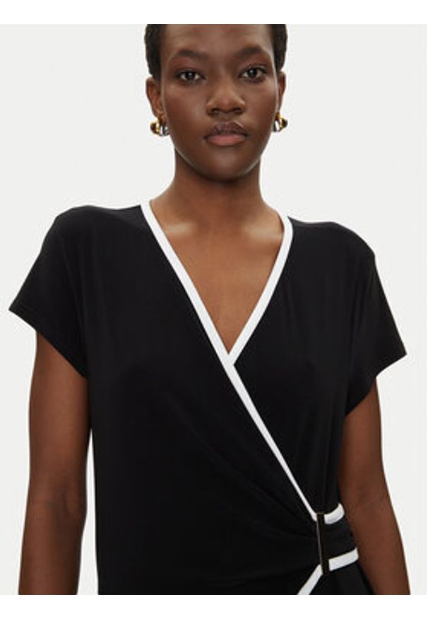 Joseph Ribkoff Kombinezon 251048X Czarny Regular Fit. Kolor: czarny. Materiał: syntetyk