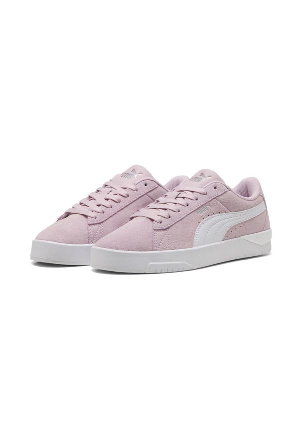 Puma - Damskie sneakersy Jada Classic z zamszu PUMA. Kolor: biały, wielokolorowy, szary. Materiał: zamsz. Sport: tenis