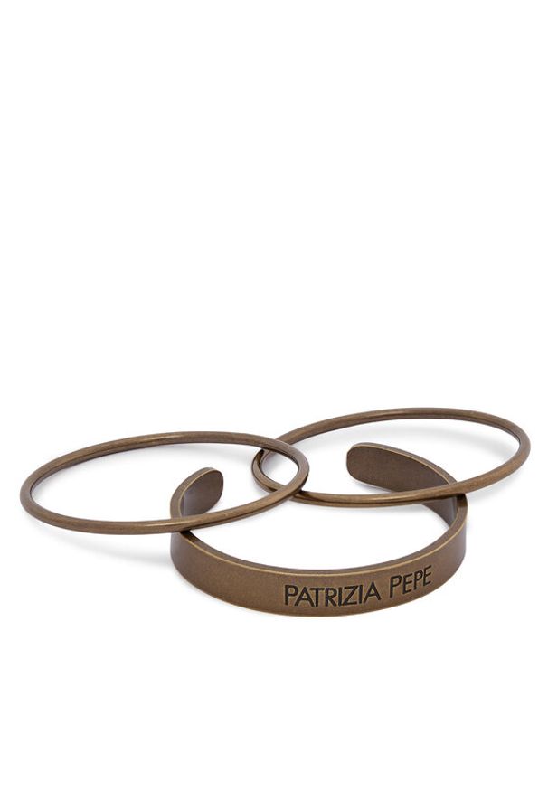 Patrizia Pepe Zestaw 3 bransoletek 8J1740/M073-Y476 Złoty. Materiał: złote. Kolor: złoty