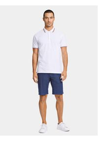Lindbergh Szorty materiałowe 30-508003 Granatowy Relaxed Fit. Kolor: niebieski. Materiał: bawełna, len