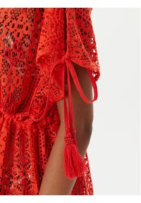 Iconique Sukienka plażowa Temptation IC26-119 Czerwony Regular Fit. Okazja: na plażę. Kolor: czerwony. Materiał: syntetyk #3