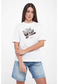 T-shirt damski z nadrukiem muszli Tristane JOOP!. Wzór: nadruk #1