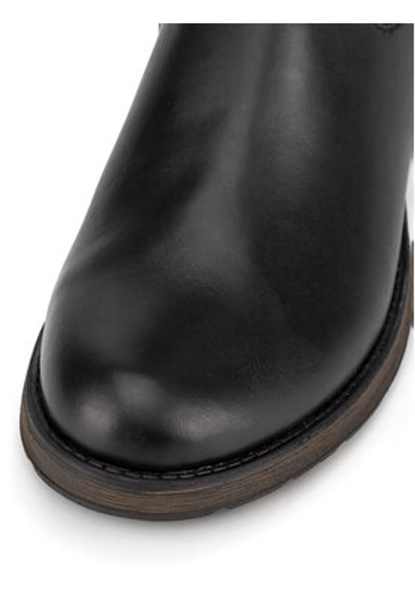 Rieker Kozaki Z9591-00 Czarny. Kolor: czarny. Materiał: skóra