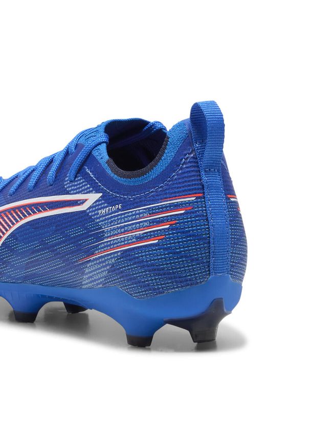 Puma - Młodzieżowe buty piłkarskie ULTRA 6 PRO FG/AG PUMA Ultra Blue White Glowing Red. Kolor: czerwony, niebieski, wielokolorowy, biały. Szerokość cholewki: normalna. Sport: piłka nożna
