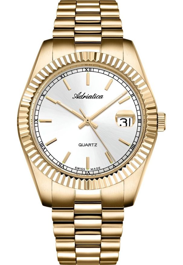 Zegarek Adriatica Zegarek męski Adriatica A1090.1113Q złoty. Kolor: złoty