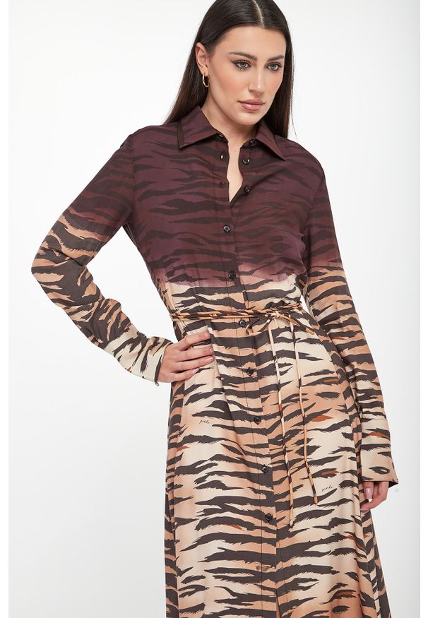 Pinko - Sukienka w zwierzęcy wzór Annabel PINKO. Wzór: motyw zwierzęcy