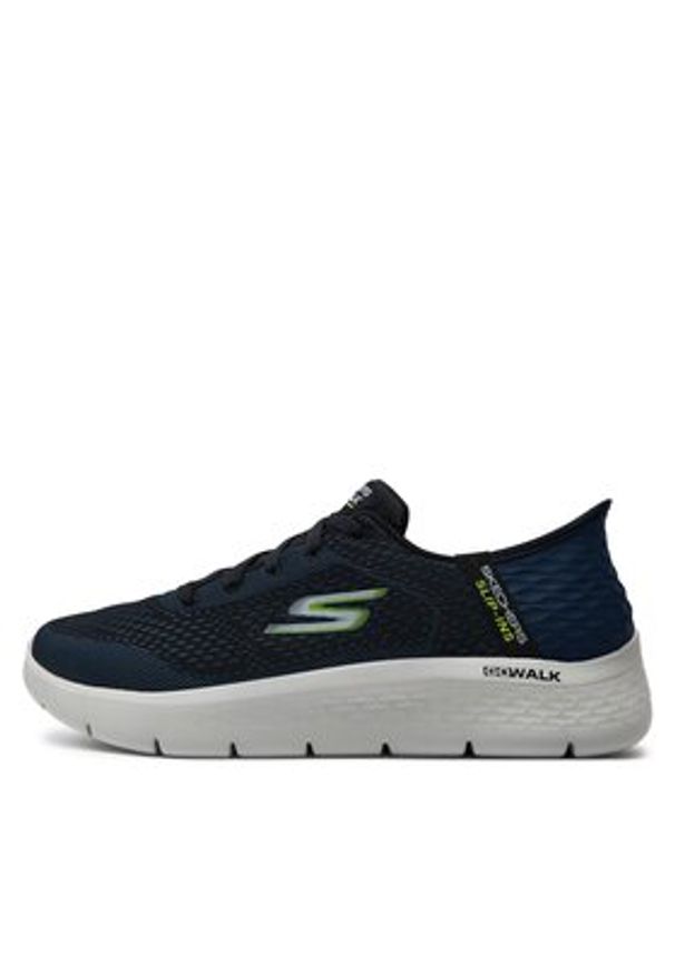 skechers - Skechers Sneakersy Go Walk Flex-New World 216505/NVLM Granatowy. Kolor: niebieski. Materiał: materiał